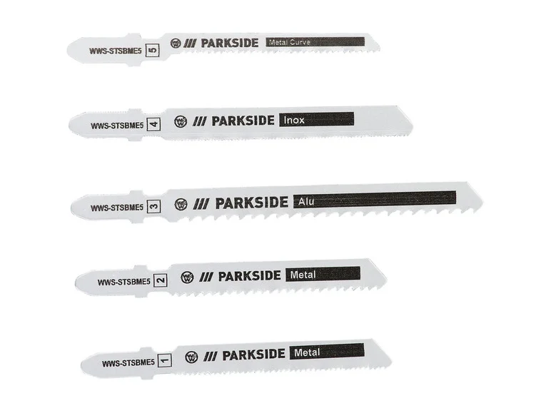 PARKSIDE® Zestaw stikksagblader PSTZ 3 A1, 5 sztuk