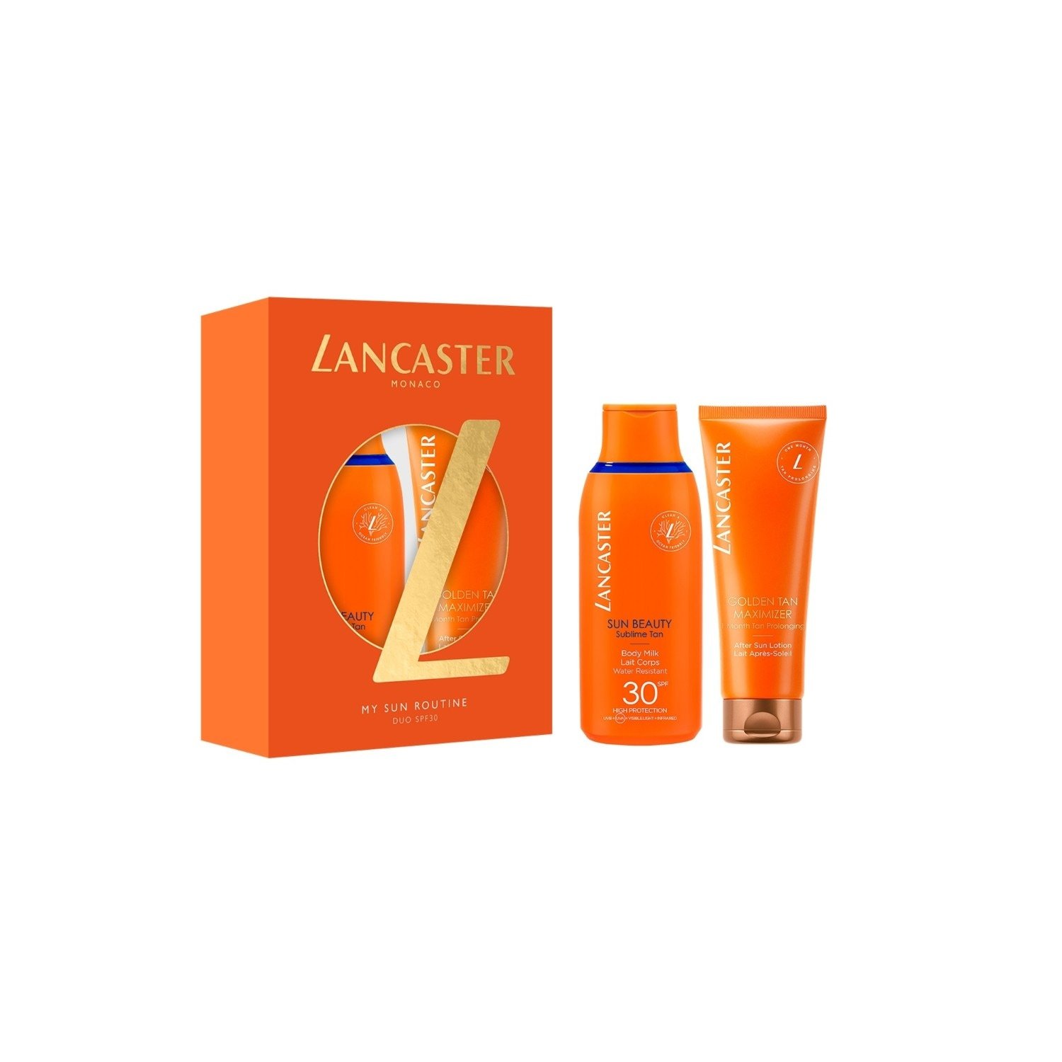 Lancaster saules aizsargkrēms “Mana saules aizsardzības rutīna” Duo SPF 30 – 1 gab.