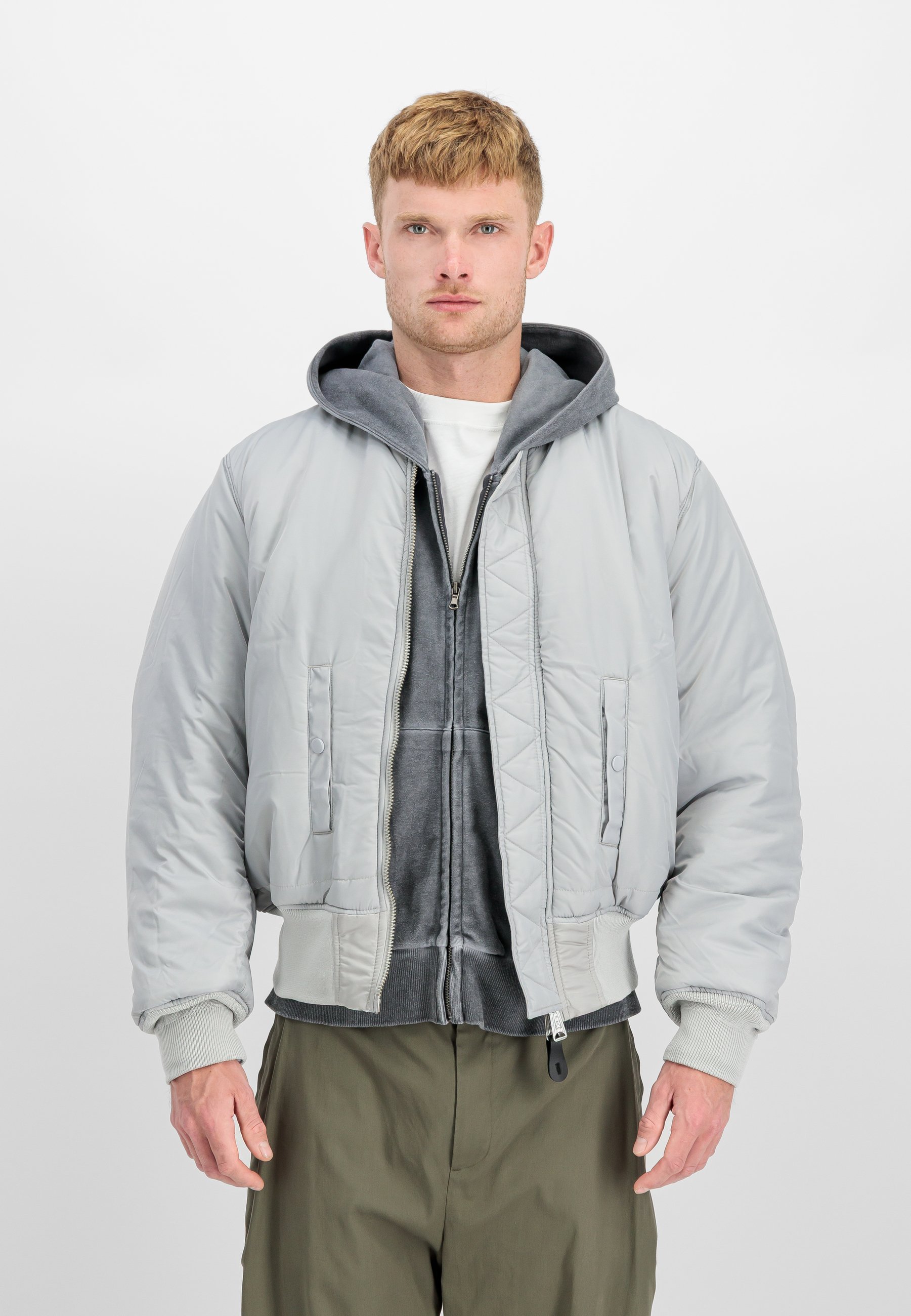 Alpha Industries HERITAGE - Bomberjack - pastelgrijs