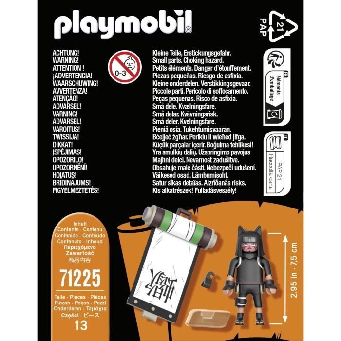 PLAYMOBIL 71225 Kankuro, Naruto Shippuden Figure, Ages 5+