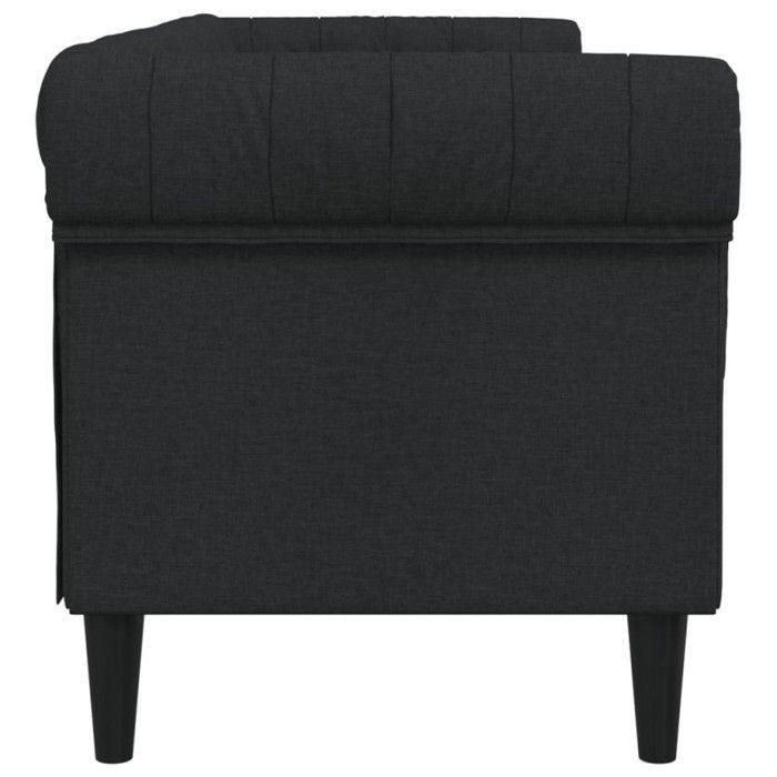 vidaXL Canapé Chesterfield 3 Places, Chaise avec Accoudoirs et Dossier, Siège avec Pieds, Fauteuil TV de Salon, Moderne, 372558