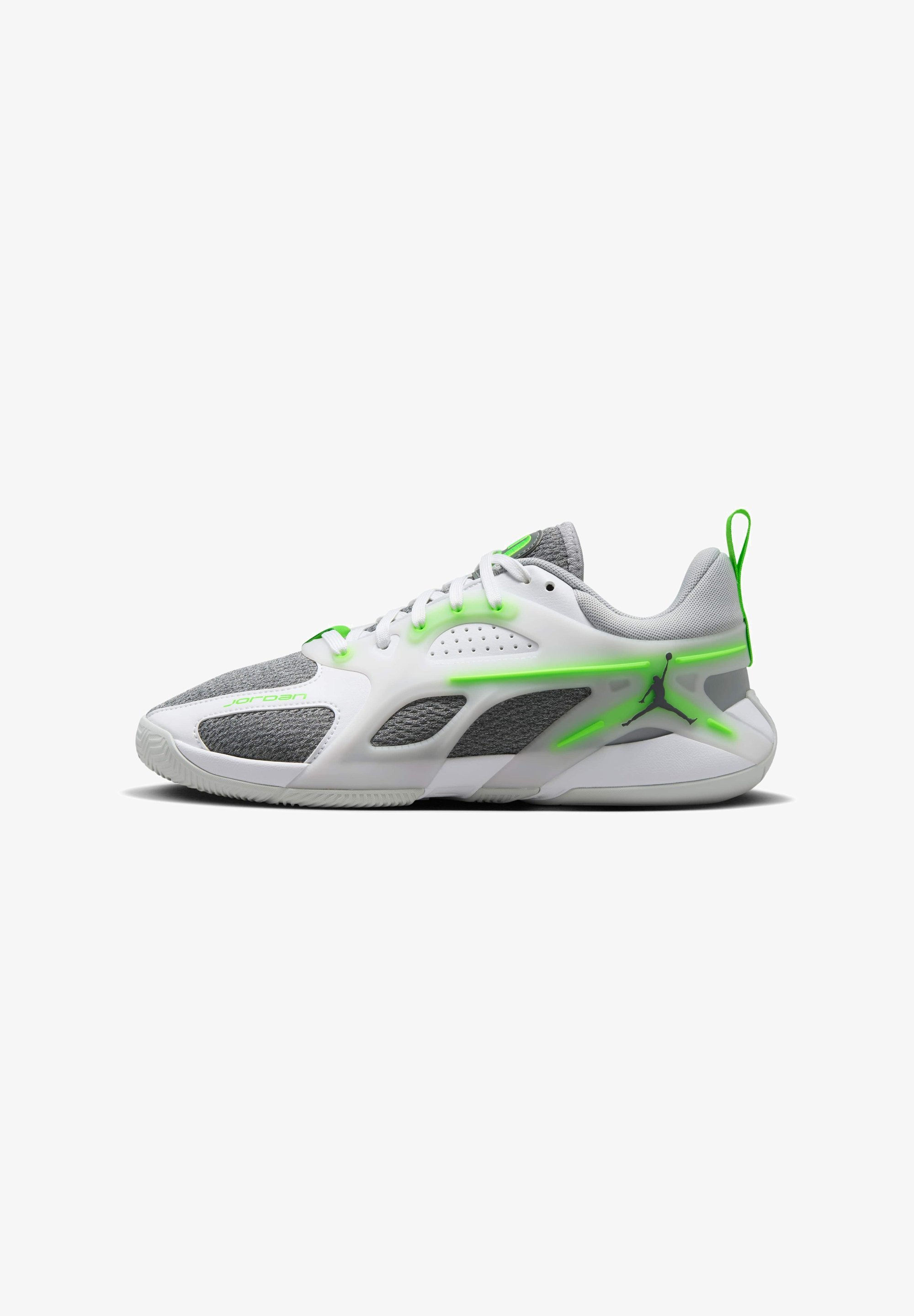 Jordan JORDAN HEIR - Scarpe da basket - vela verde elettrico bianco grigio lupo