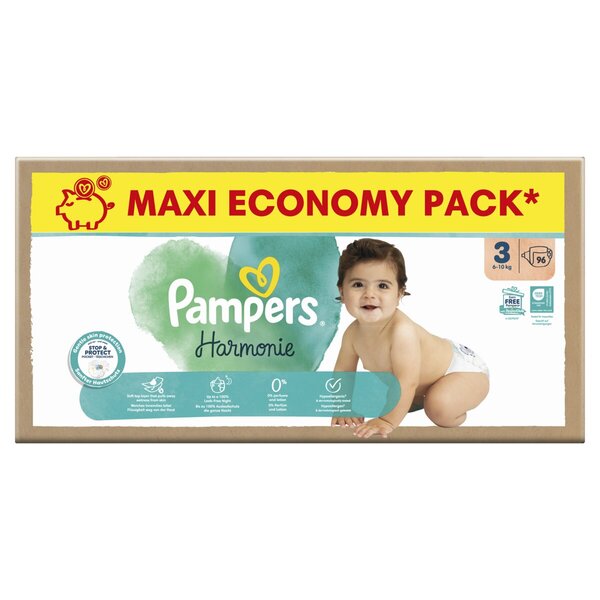 Pampers Harmonie Size 3 Diapers<br>Size 3 (6-10kg), 96 pieces