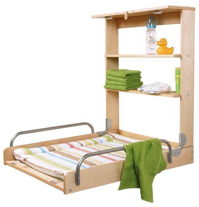 ROBA Table à langer Murale Pliable + Matelas à langer 