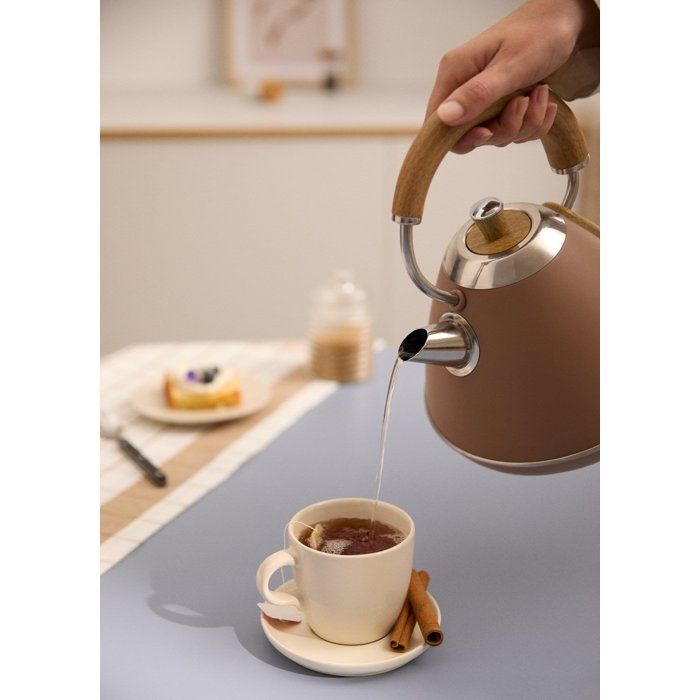 Vedenkeitin - Create - Kettle Retro Pro - 1 L - Säädettävä lämpötila - Ruostumaton teräs