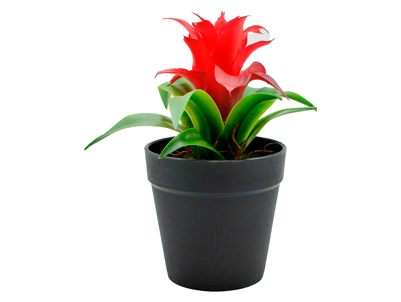 Sztuczna roślina w doniczce Guzmania 20 cm