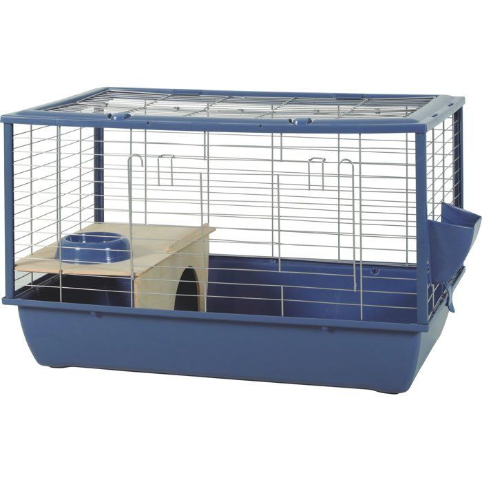 Jaula de alambre ZOLUX Néolife para conejos y roedores - 101,5 x 54 x 51 cm - Néolife - Azul