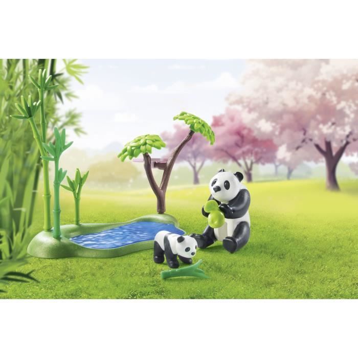 PLAYMOBIL 71762 Asian Garden with two figures and pandas, Promo pack, 111 pieces, Ages 4+