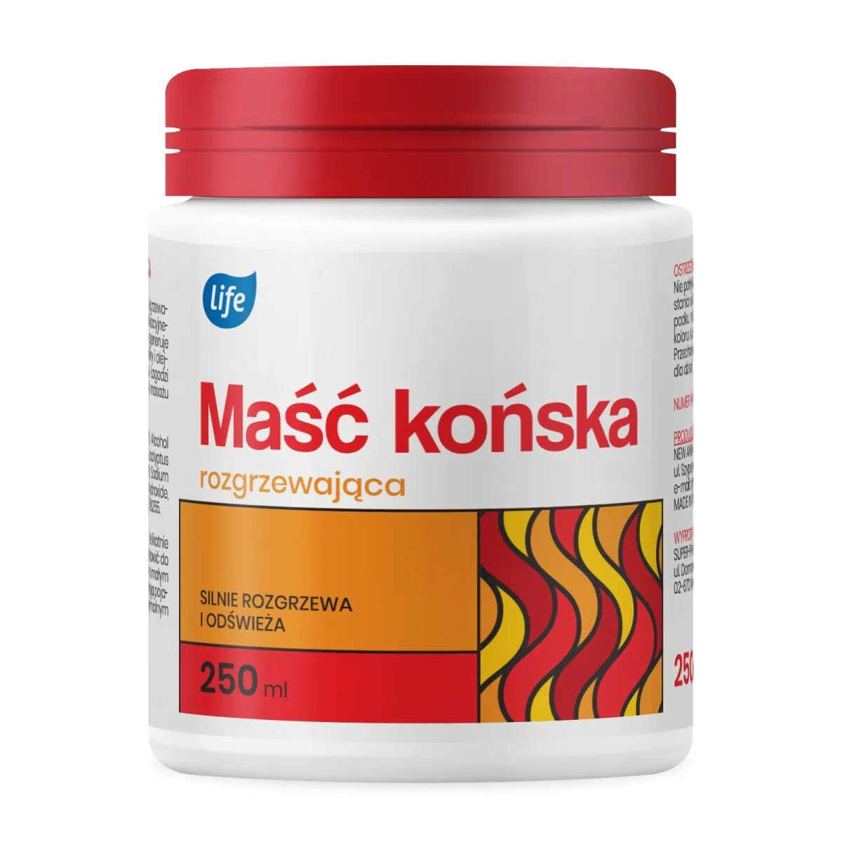 Life, Maść końska rozgrzewająca