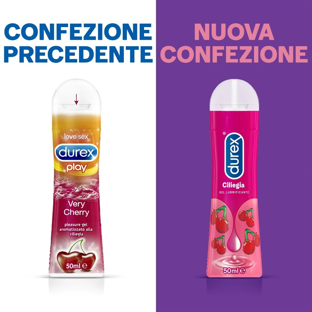 Durex Play Gel Very Cherry intiem glijmiddel 50 ml met kersensmaak