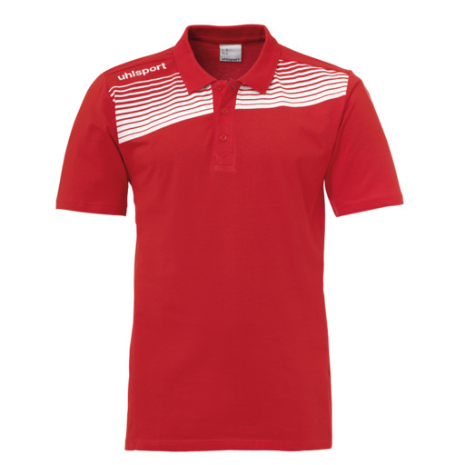 Polo rouge/blanc League 2.0 Uhlsport
