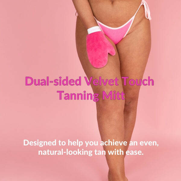 Luva de autobronzeamento Pink Sands Velvet Touch, tamanho único.