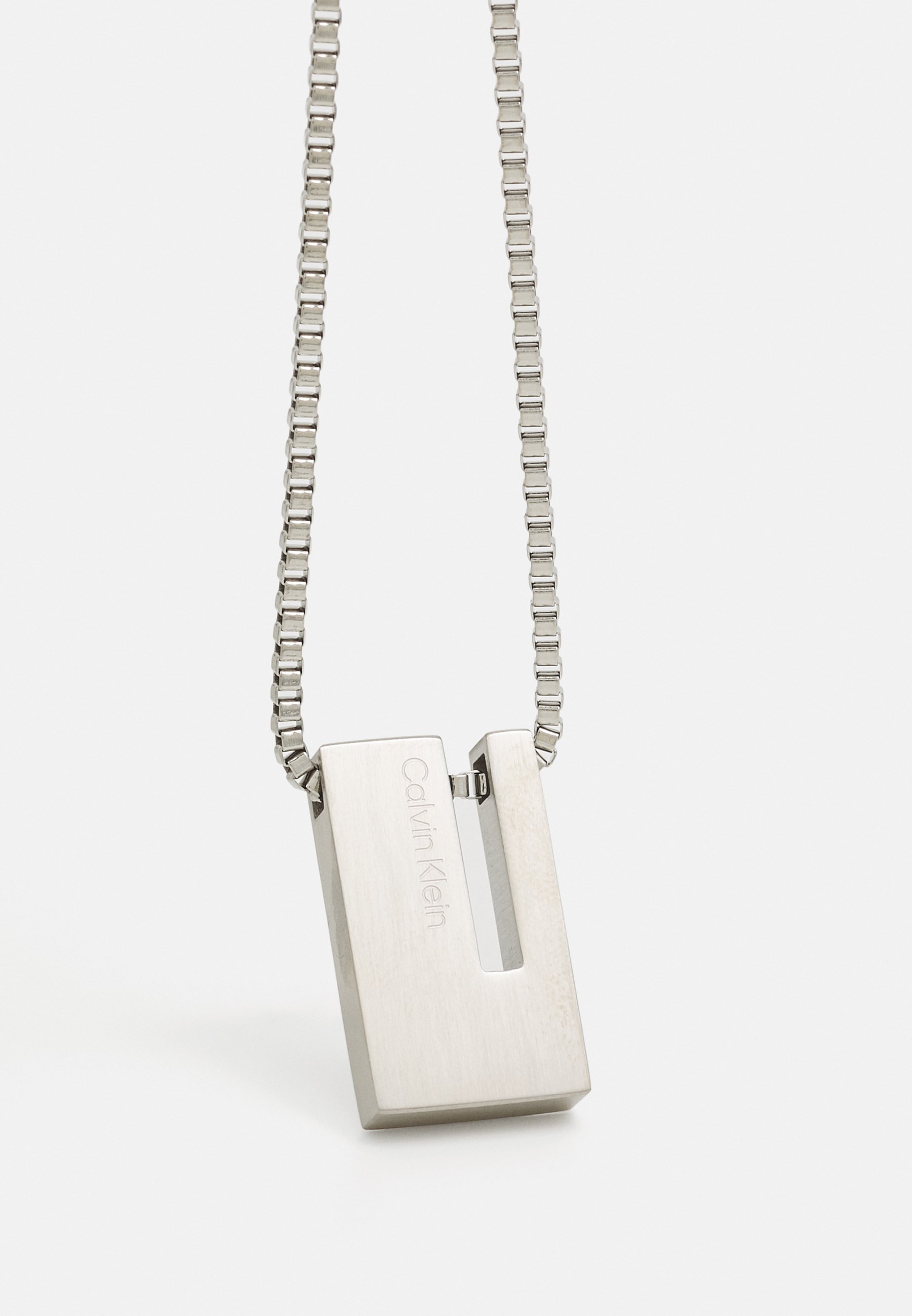 Calvin Klein EXPOSED UNISEX - Halsketting - zilverkleurig