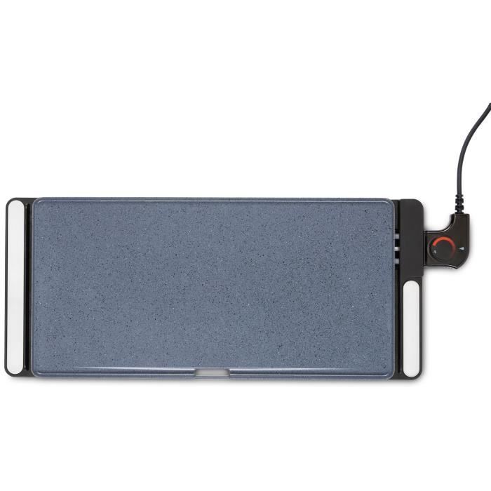 Chapa com revestimento cerâmico - LIVOO - DOC320 - 2200W - Placa removível em alumínio fundido - Termostato ajustável