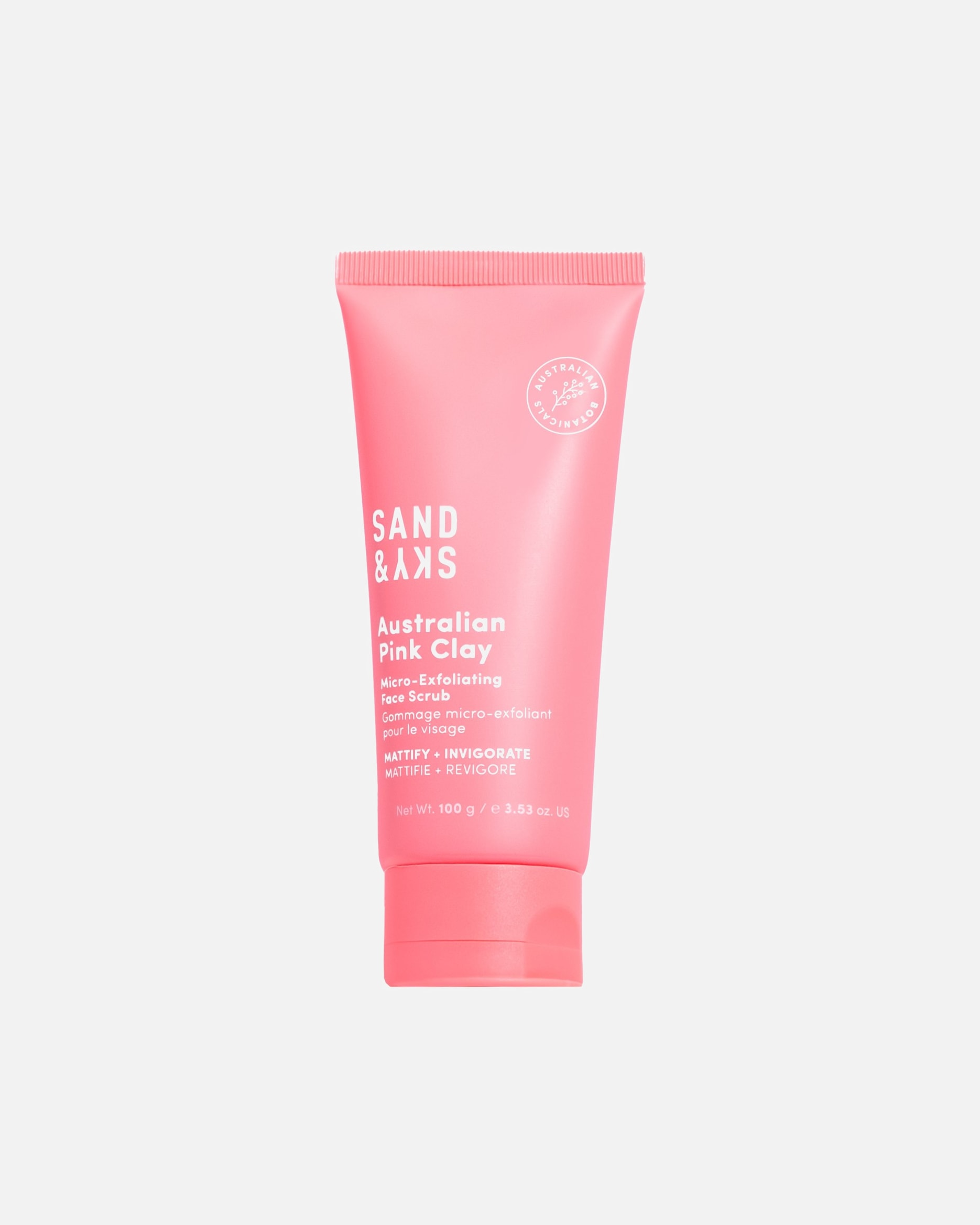 Sand & Sky -kasvohoito Australian Pink Clay -mikrokuorinta - 100 g