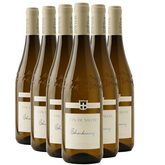 Philippe and Sylvain Ravier Vin de Savoie Chardonnay 2025 - Vino blanco de Saboya - Bugey (6x75cl)