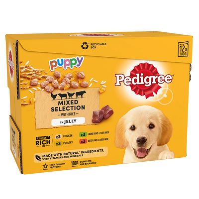 Pedigree Puppy Pouchs Mix Pack i Gelé