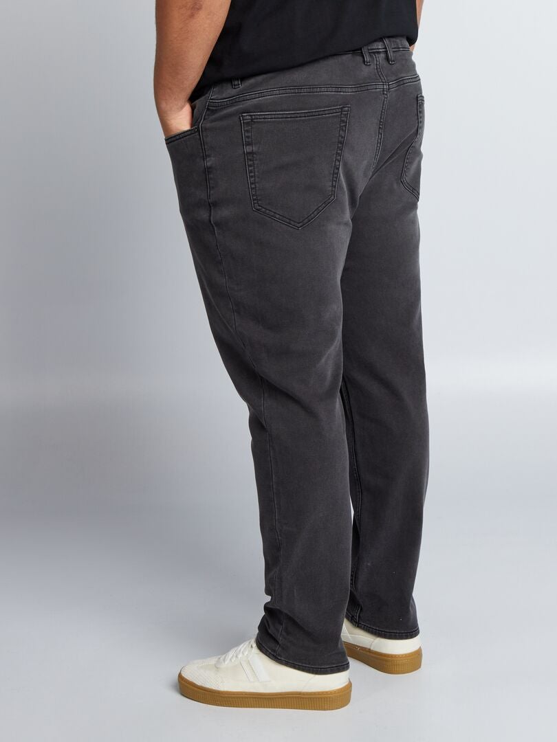 Nauwe denim broek - GRIJS