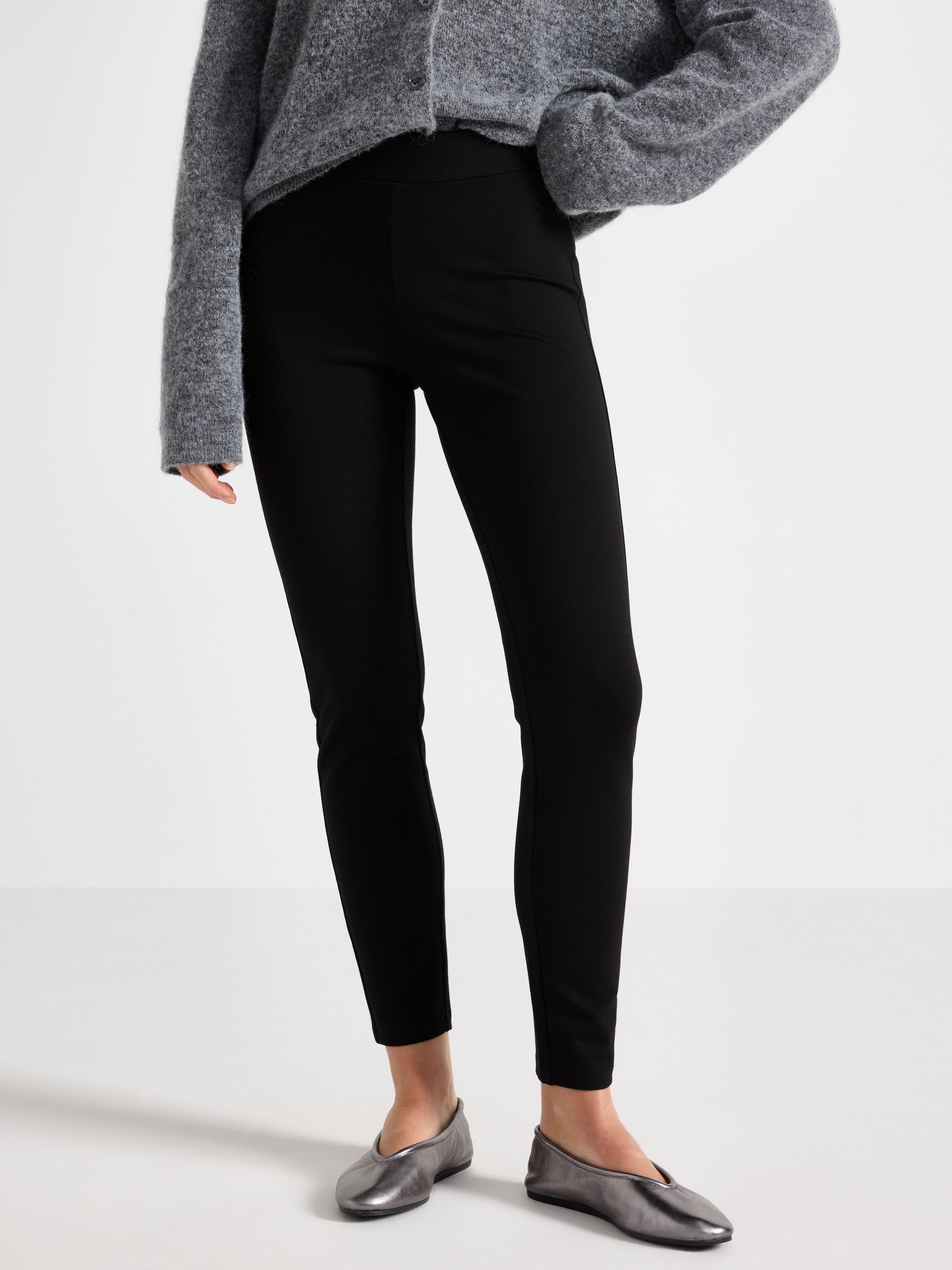 Leggings i punto Black