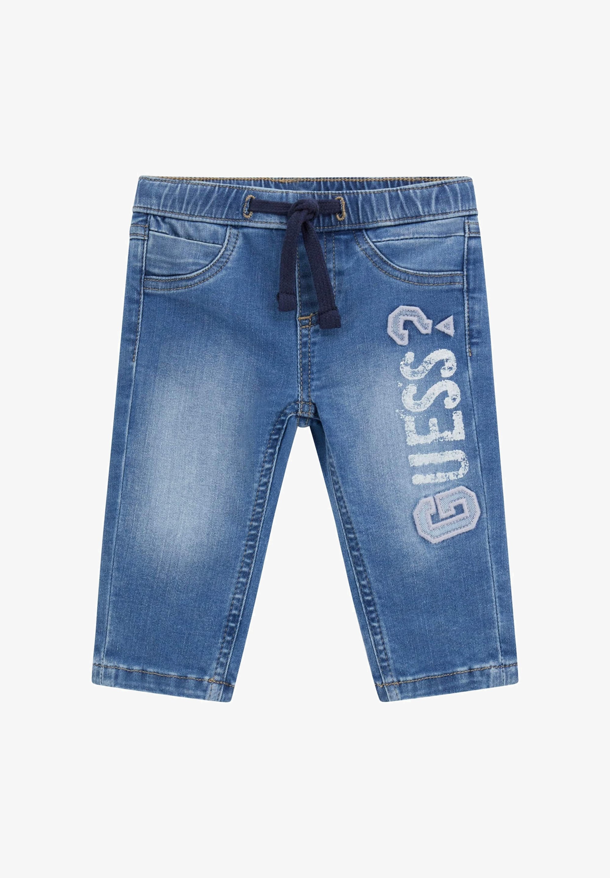 Guess jeans met logo-opdruk - rechte pijpen - blauw