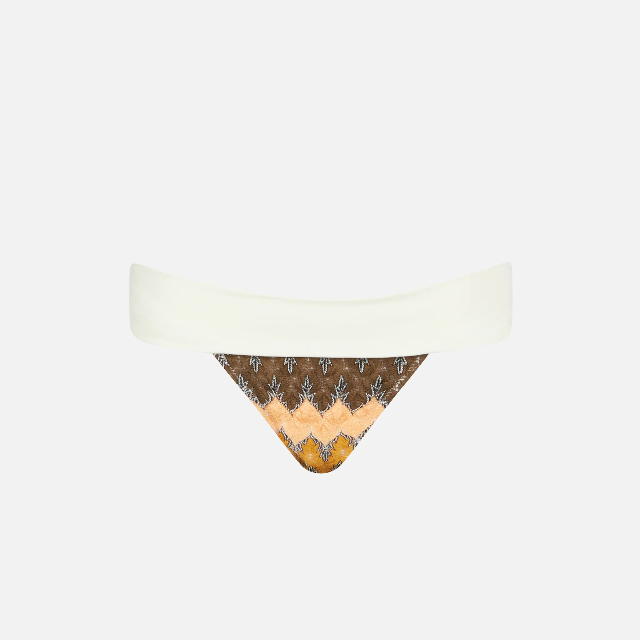 Dameszwembroekje met chevronprint en elastische tailleband