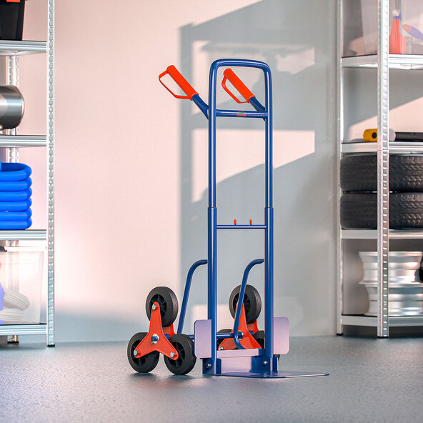 Hand truck/stair climber, blue