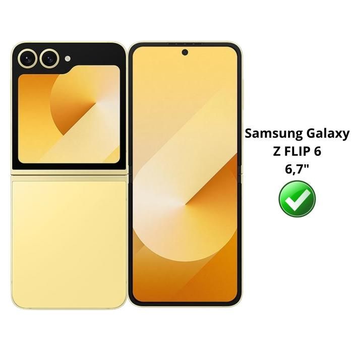 Capa para Samsung Galaxy Z FLIP 6 - Phonillico® - Resistente a impactos - Silicone macio - Transparente - Fina
