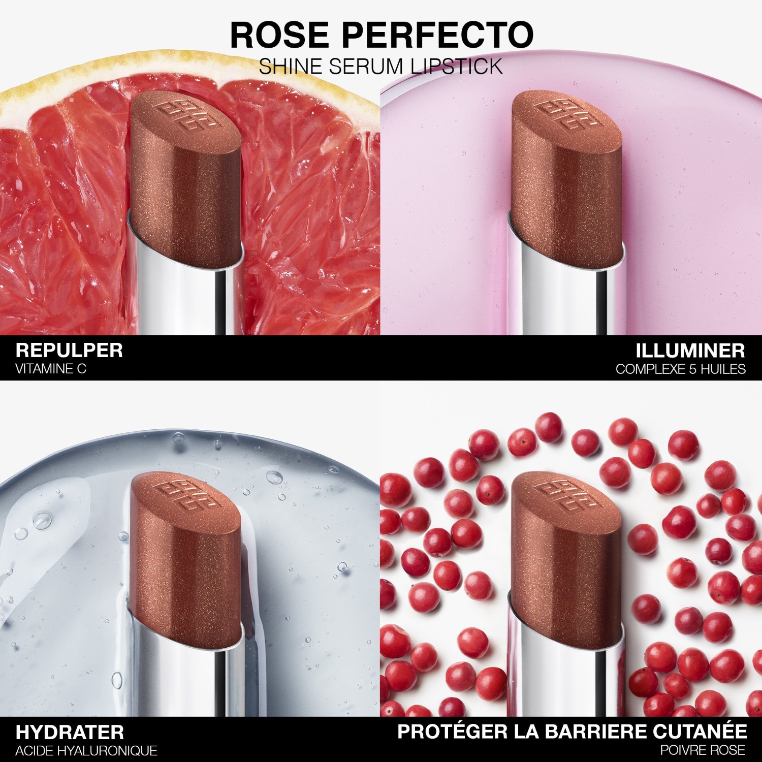 Givenchy Rose Perfecto Shine Serum Lipstick