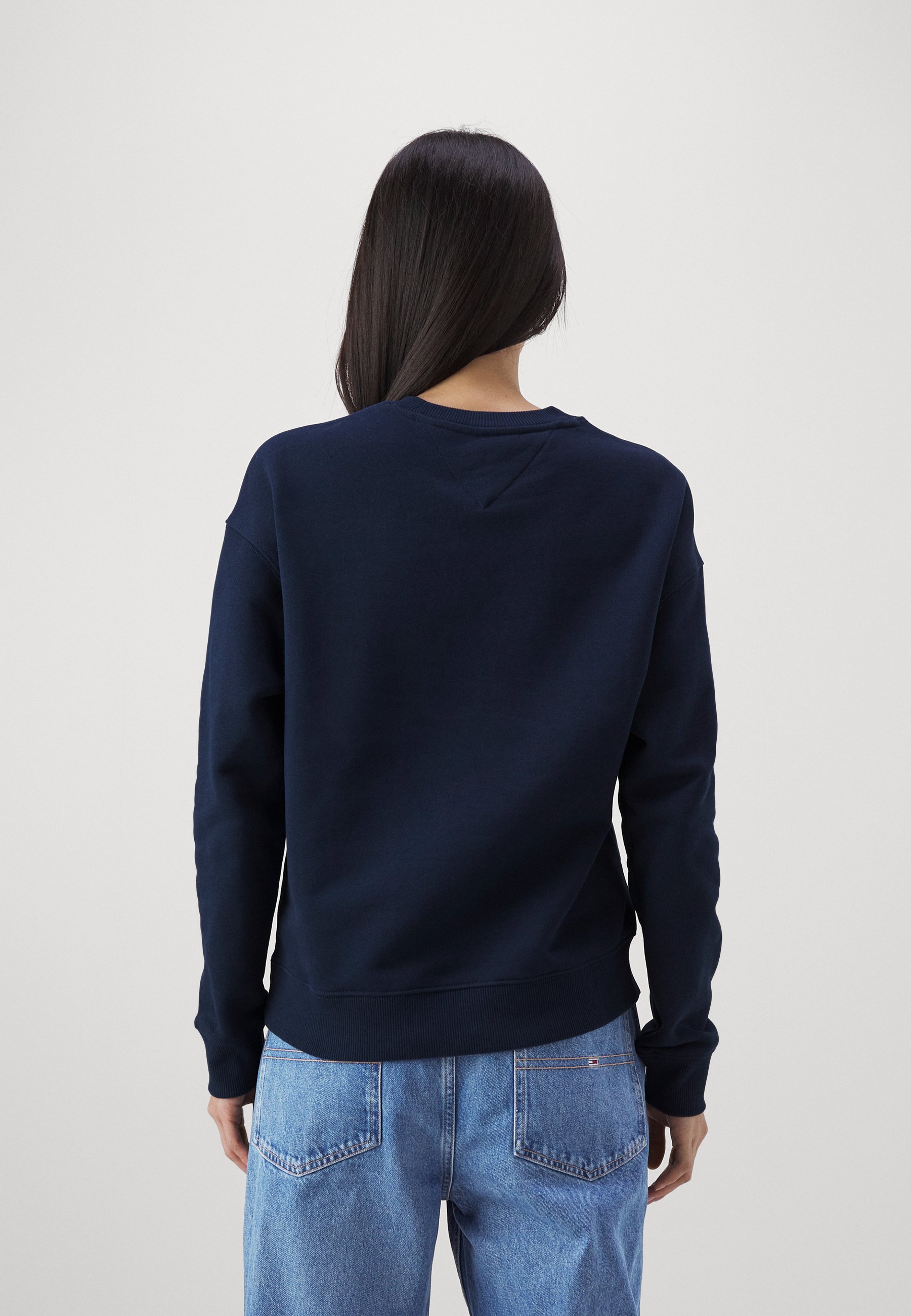Tommy Jeans BADGE CREW EXT - Sweatshirt - donkerblauw