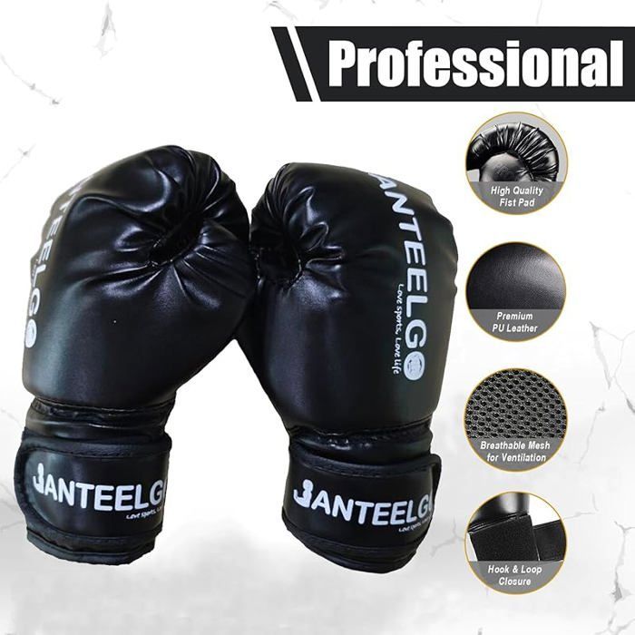 Saco de boxeo infantil con guantes: Saco de boxeo inflable JanTeelGO de 150 cm para niños, ideal para kárate - Saco de boxeo infantil A1