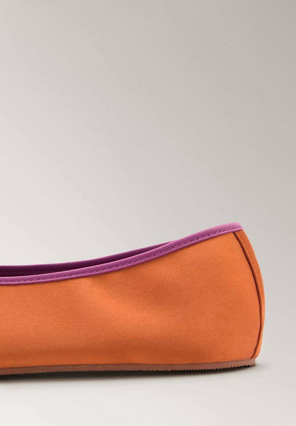 Mango contrasterende bies - ballerina's - oranje