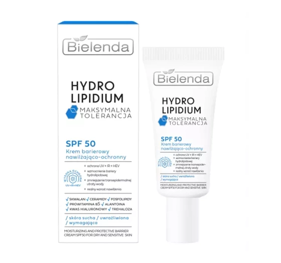 Bielenda Hydro Lipidium nawilżająco-ochronny krem barierowy SPF50 30 ml