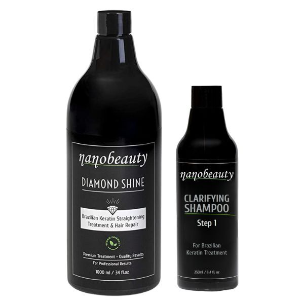 Nanobeauty Diamond Shine brasilialainen keratiinihoitosetti