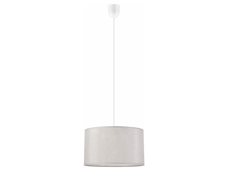 Lampa wisząca Estelle tkaninowa szara