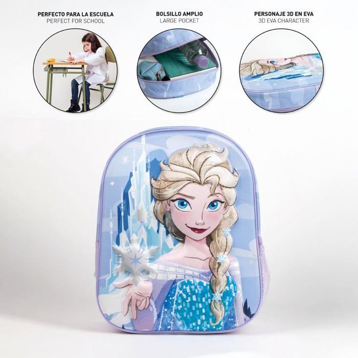 Sac à dos enfant La Reine des Neiges - CERDÁ LIFE'S LITTLE MOMENTS - 3D - 25x31x10 cm - Unisexe - Modèle 17