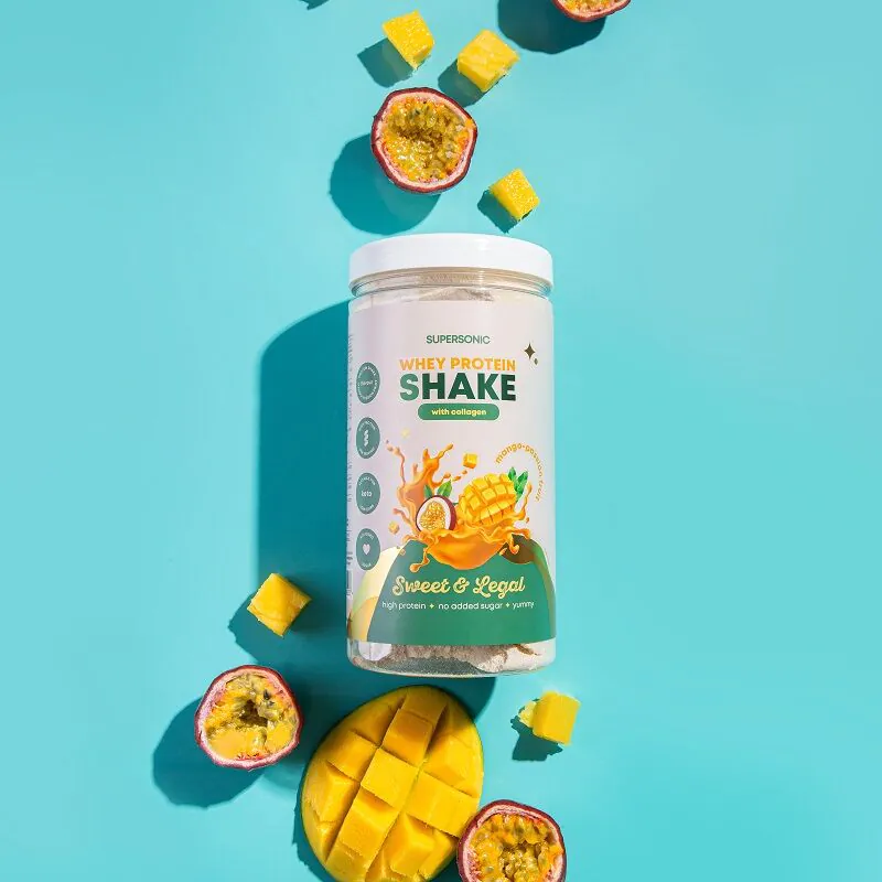 Supersonic Sweet&Legal Shake proteinowy smak mango z marakują