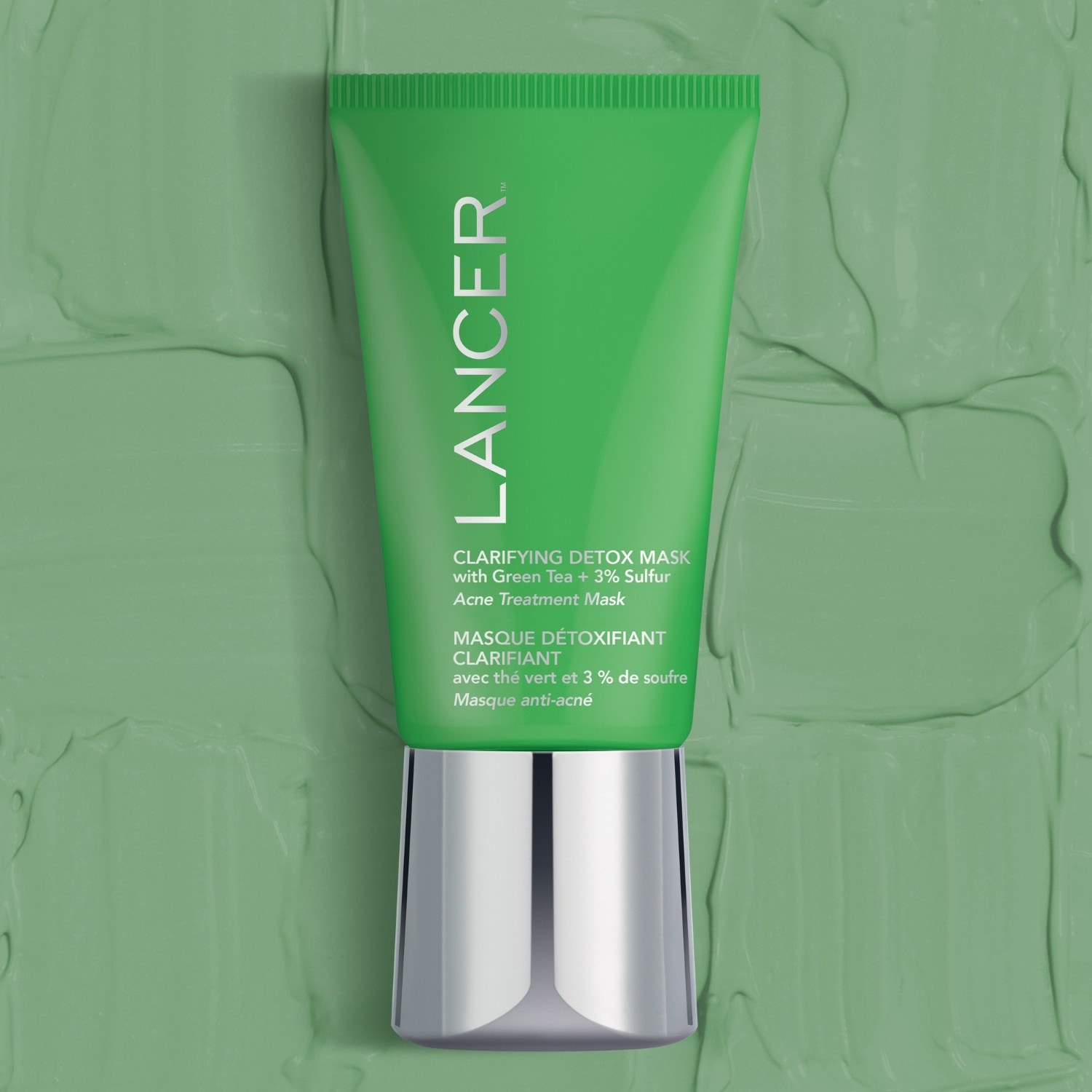 Lancer Feuchtigkeitsspendende Maske Klärende Detox-Maske mit Grüntee - 50 ml