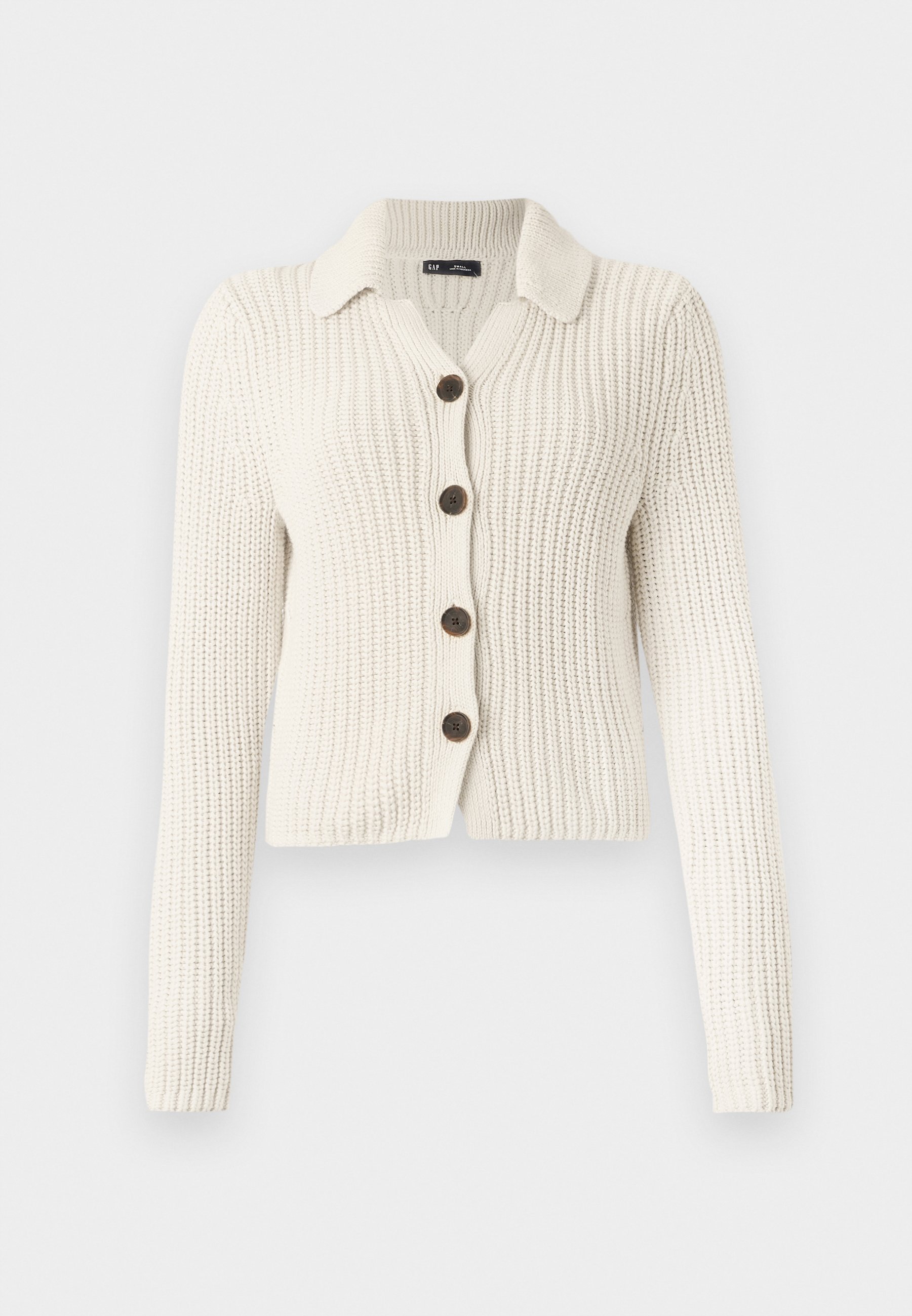 GAP CROPPED COLLAR CARDI - Megztinis - chino spalvos