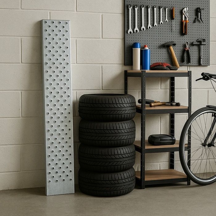 Juego de 2 rampas de carga Wiltec de 1600 x 225 x 45 mm – Capacidad de carga máxima 400 kg – Acero galvanizado – Superficie antideslizante