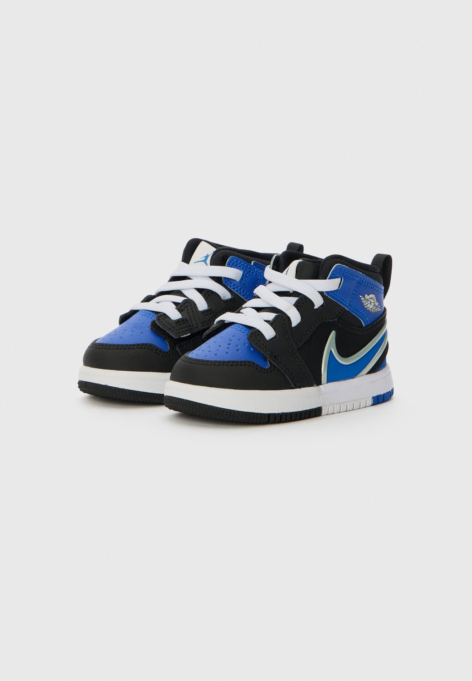 Jordan JORDAN 1 UNISEX - Sneaker - schwarz/königsblau/weiß/hellsilberfarben