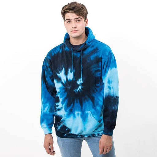Sudadera Con Capucha Teñida Modelo Rainbow Tie Dye Colortone