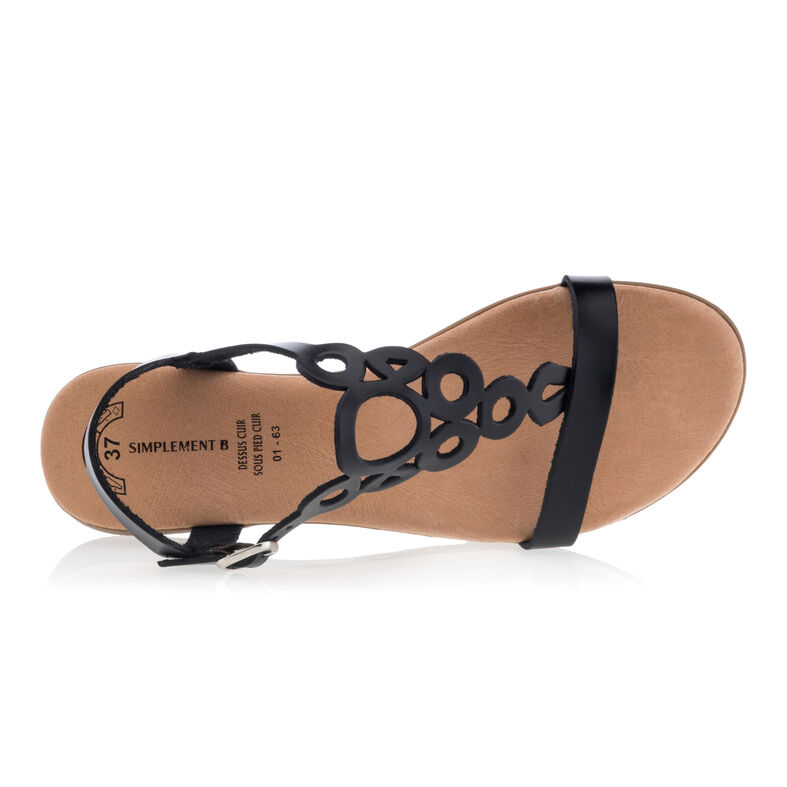 Chanclas negras para mujer / Sandalias de dedo