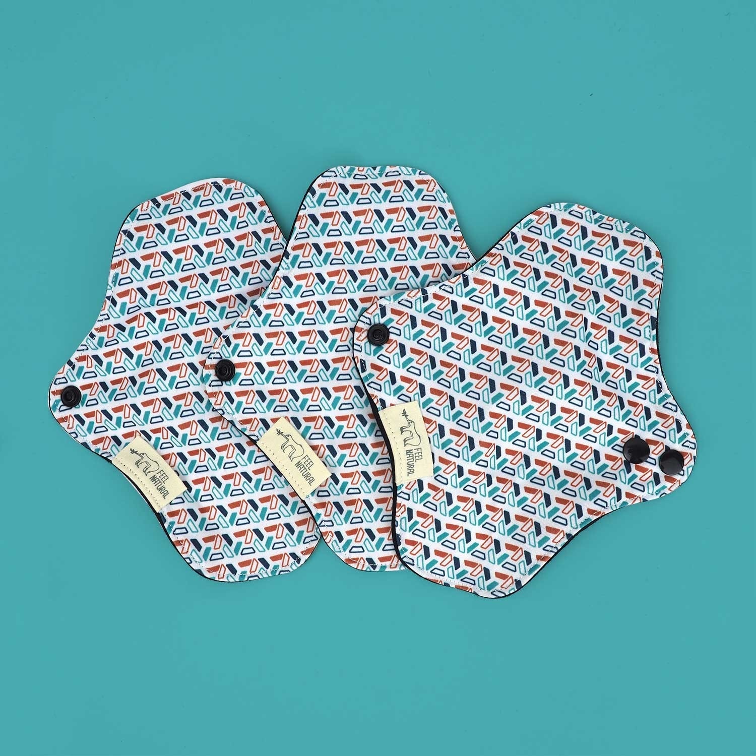 Feel Natural Lot de 3 serviettes Hygiéniques lavables