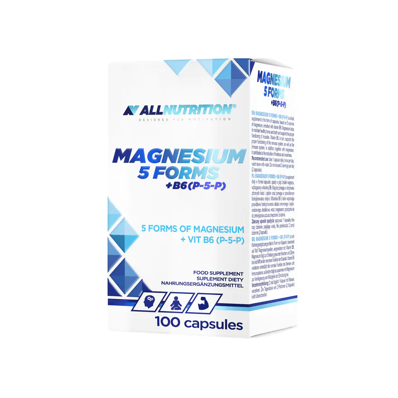 Allnutrition Magnesium 5 Forms + B6(P-5-P), Kapsułki