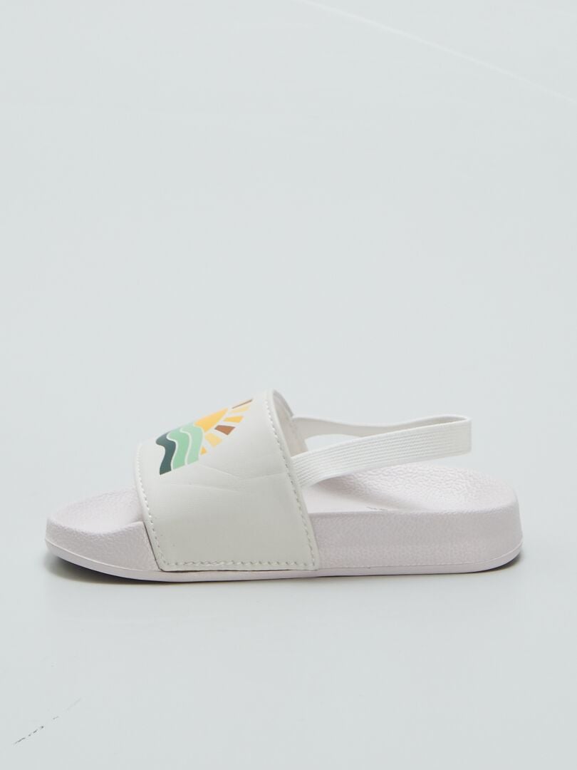 Stretch Pool Mules - BEIGE
