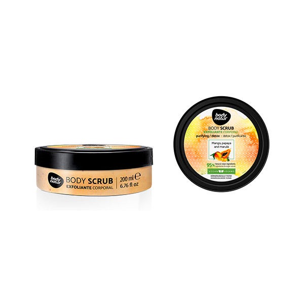 Exfoliant corporal cu mango, papaya și marula | 200 ml