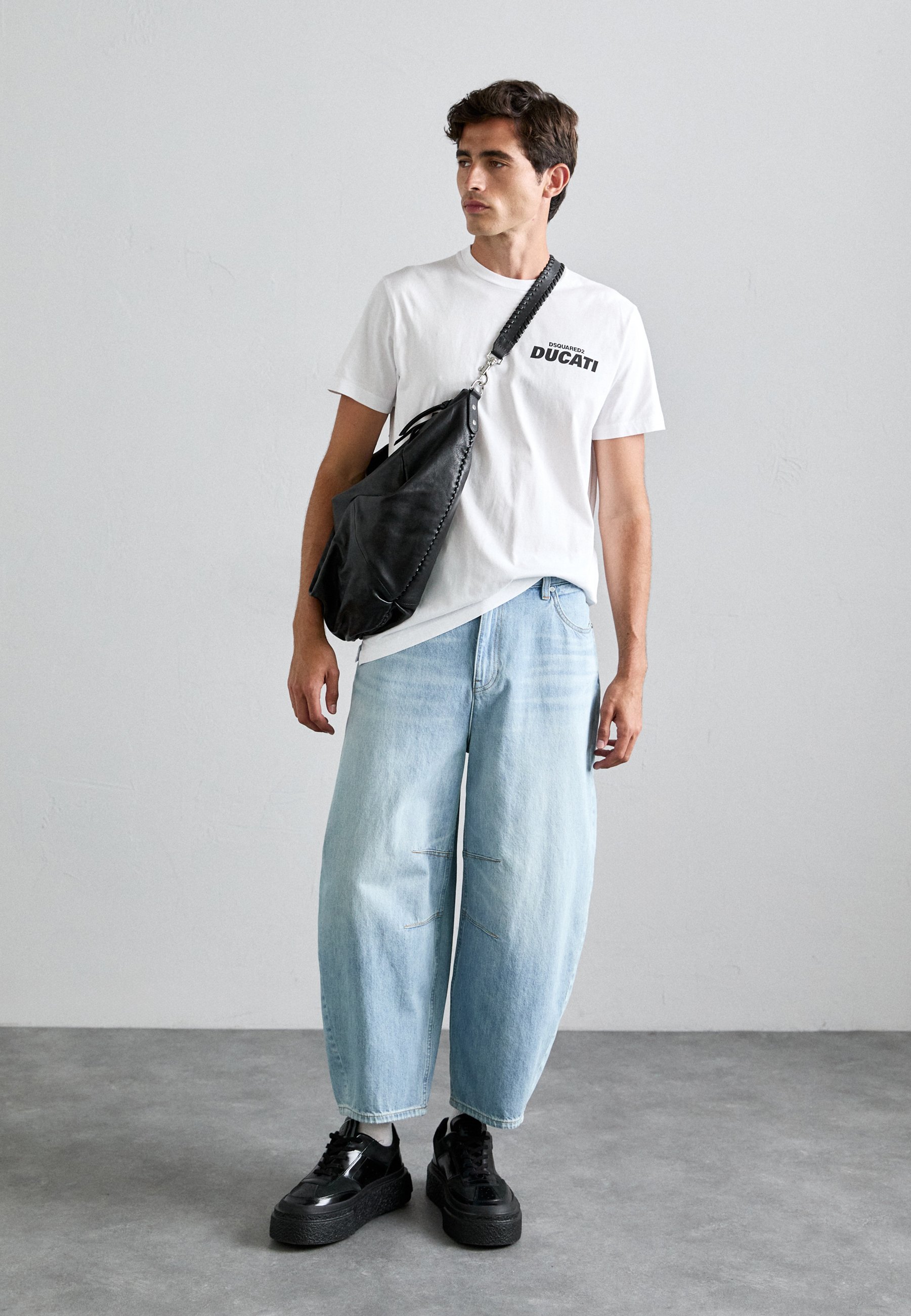 Dsquared2 DUCATI CIGARETTE FIT TEE - T-shirt stampata - bianca