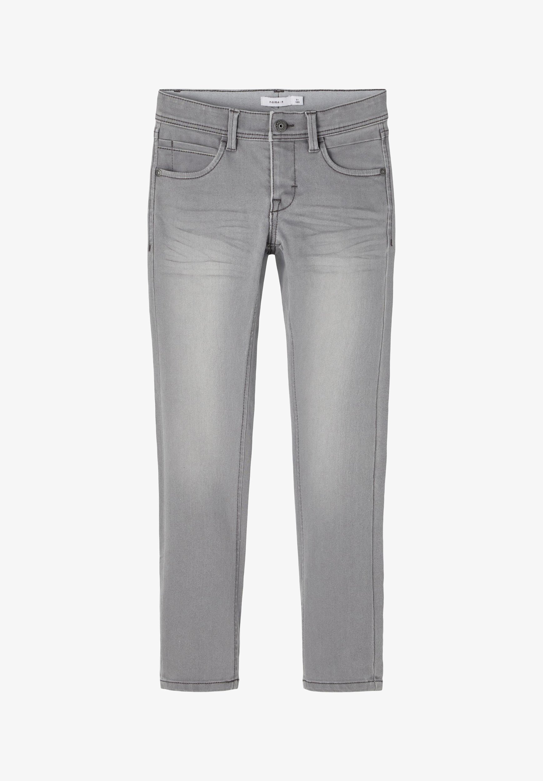 Name it NKMSILAS - Kitsad teksad - keskmise halli denim