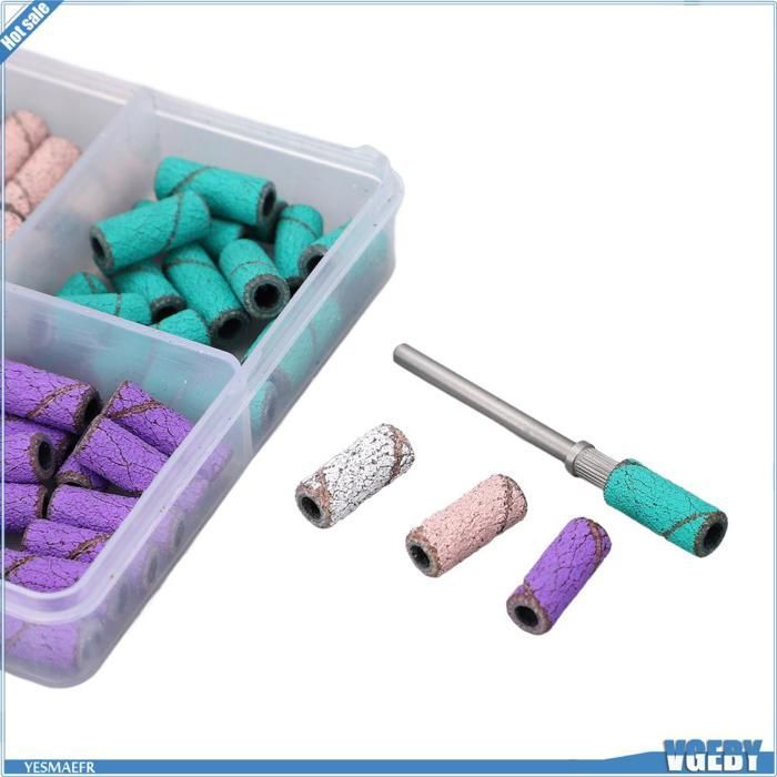 Ashata 60 tiras de lijado para taladro de uñas para decoración de uñas, tapas de lijado, eliminación de piel muerta, tiras de belleza para manicura, reposamanos