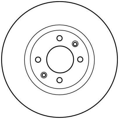 TRW Jeu de 2 disques de frein DF4184